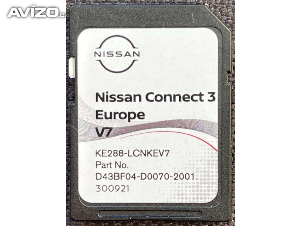Mapy SD karta Nissan connect 3 - Europa V7 2022